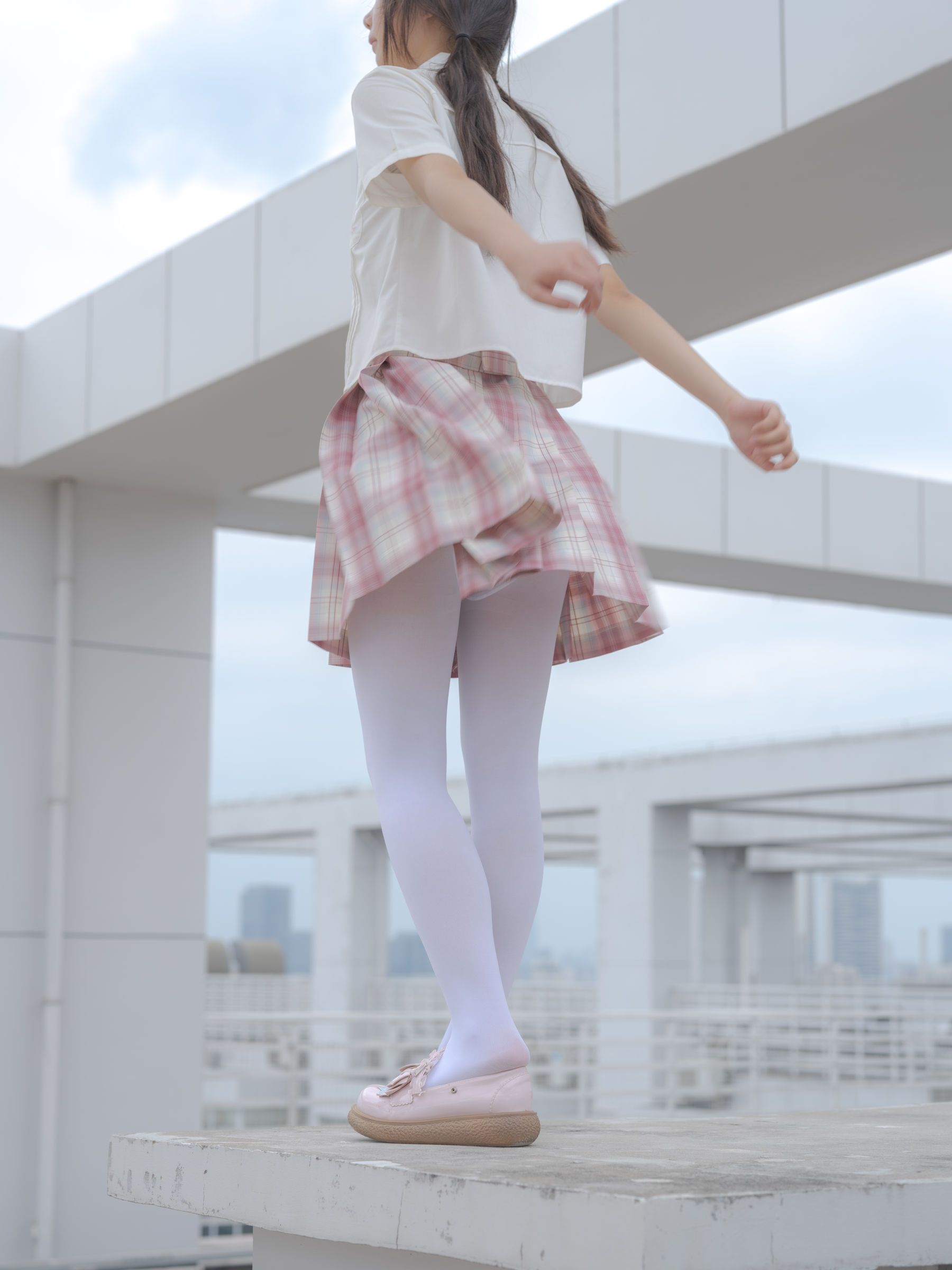 森萝财团写真 - 小圆 试拍 JKJK格子裙 80D  第33张