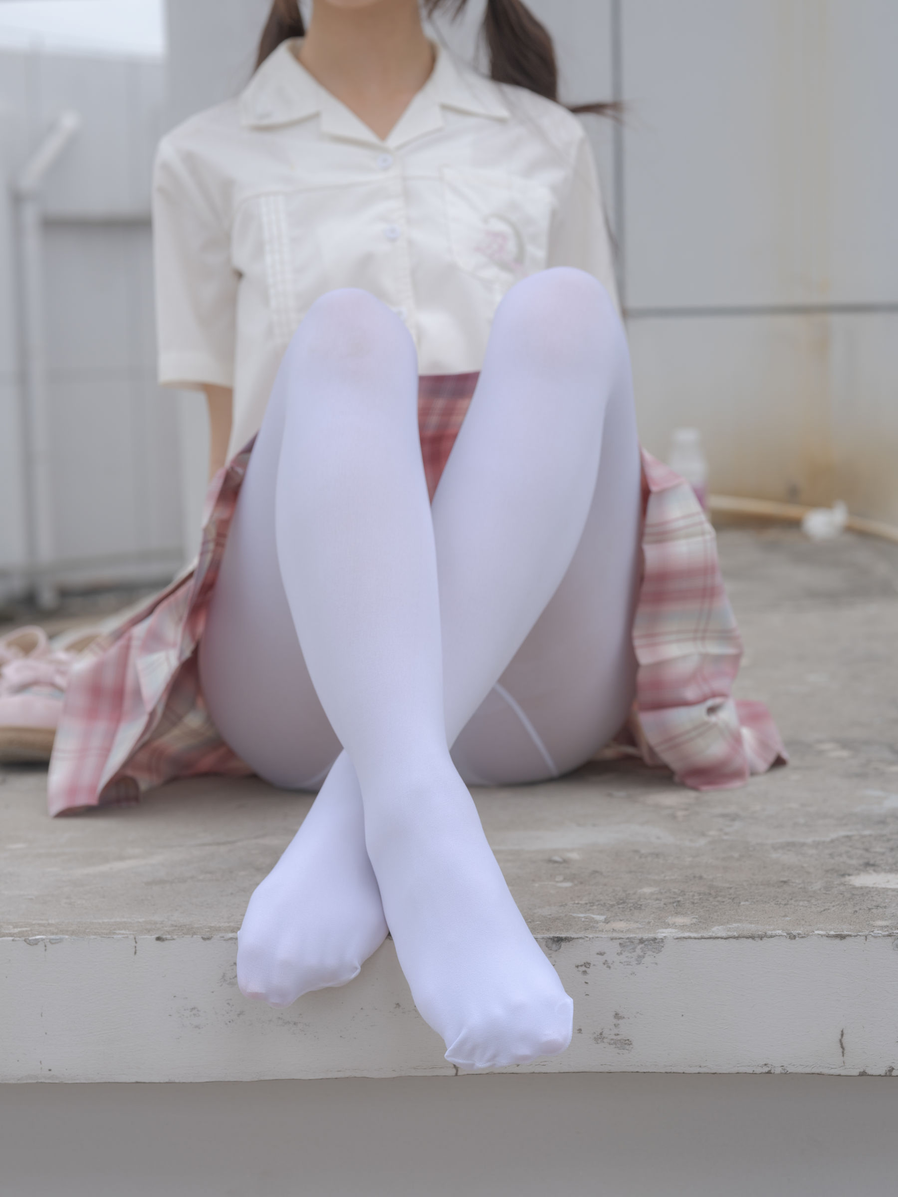 森萝财团写真 - 小圆 试拍 JKJK格子裙 80D  第30张