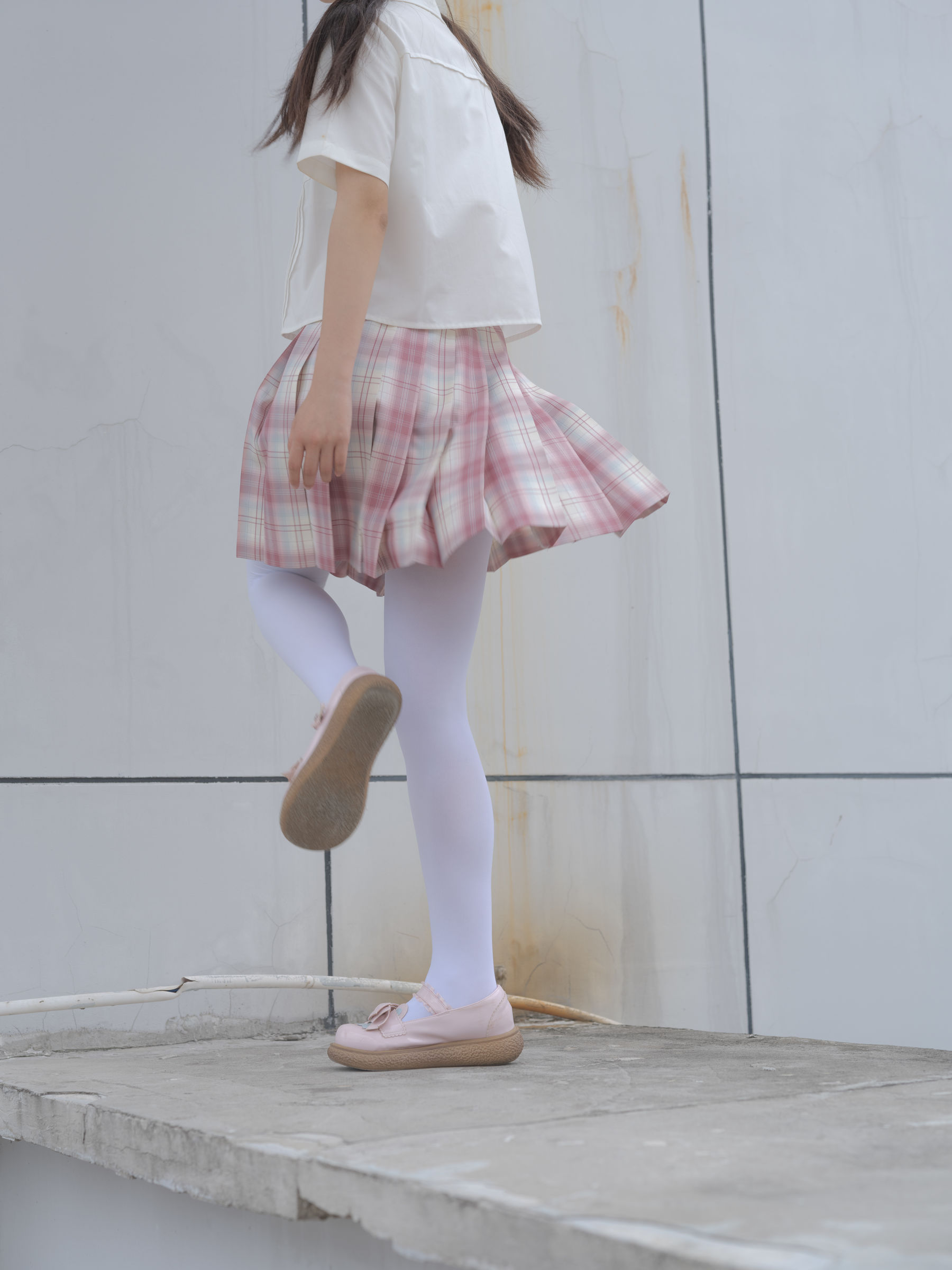 森萝财团写真 - 小圆 试拍 JKJK格子裙 80D  第12张