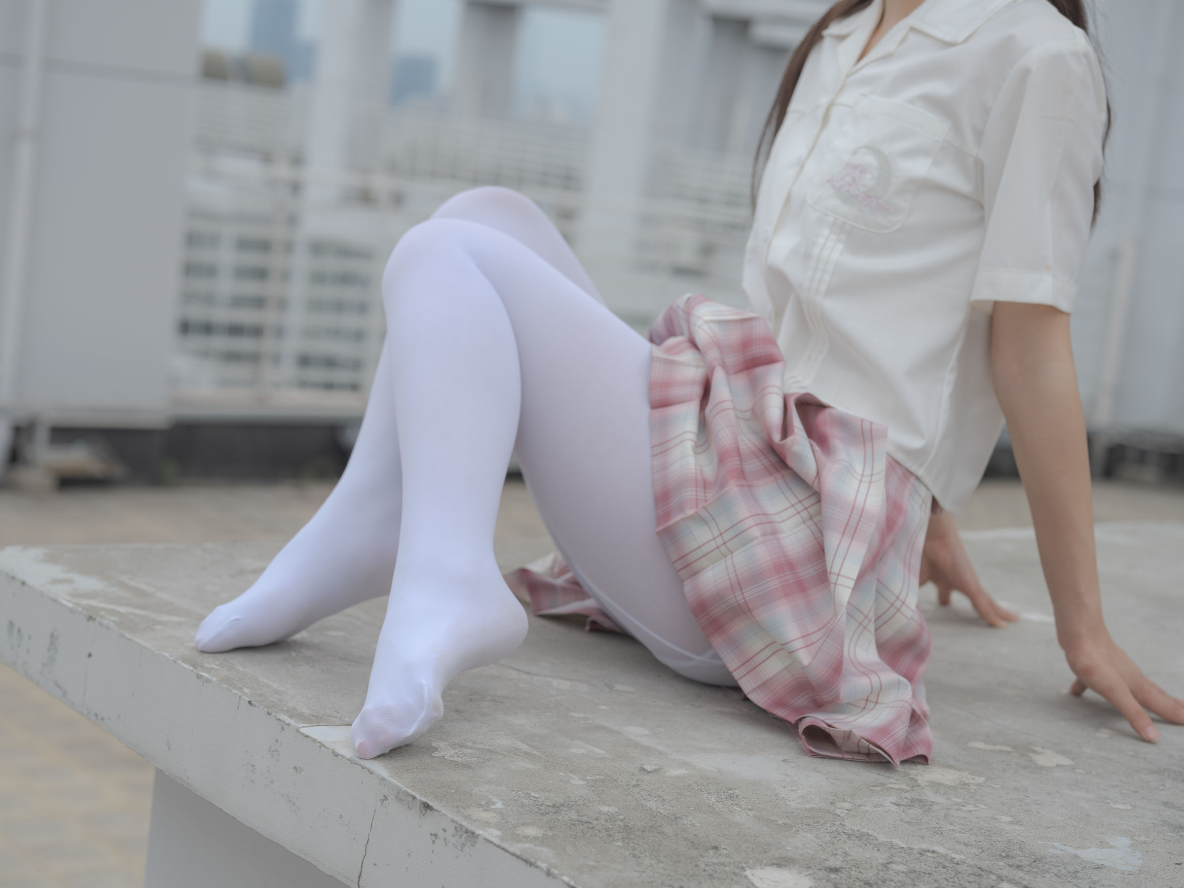 森萝财团写真 - 小圆 试拍 JKJK格子裙 80D  第61张