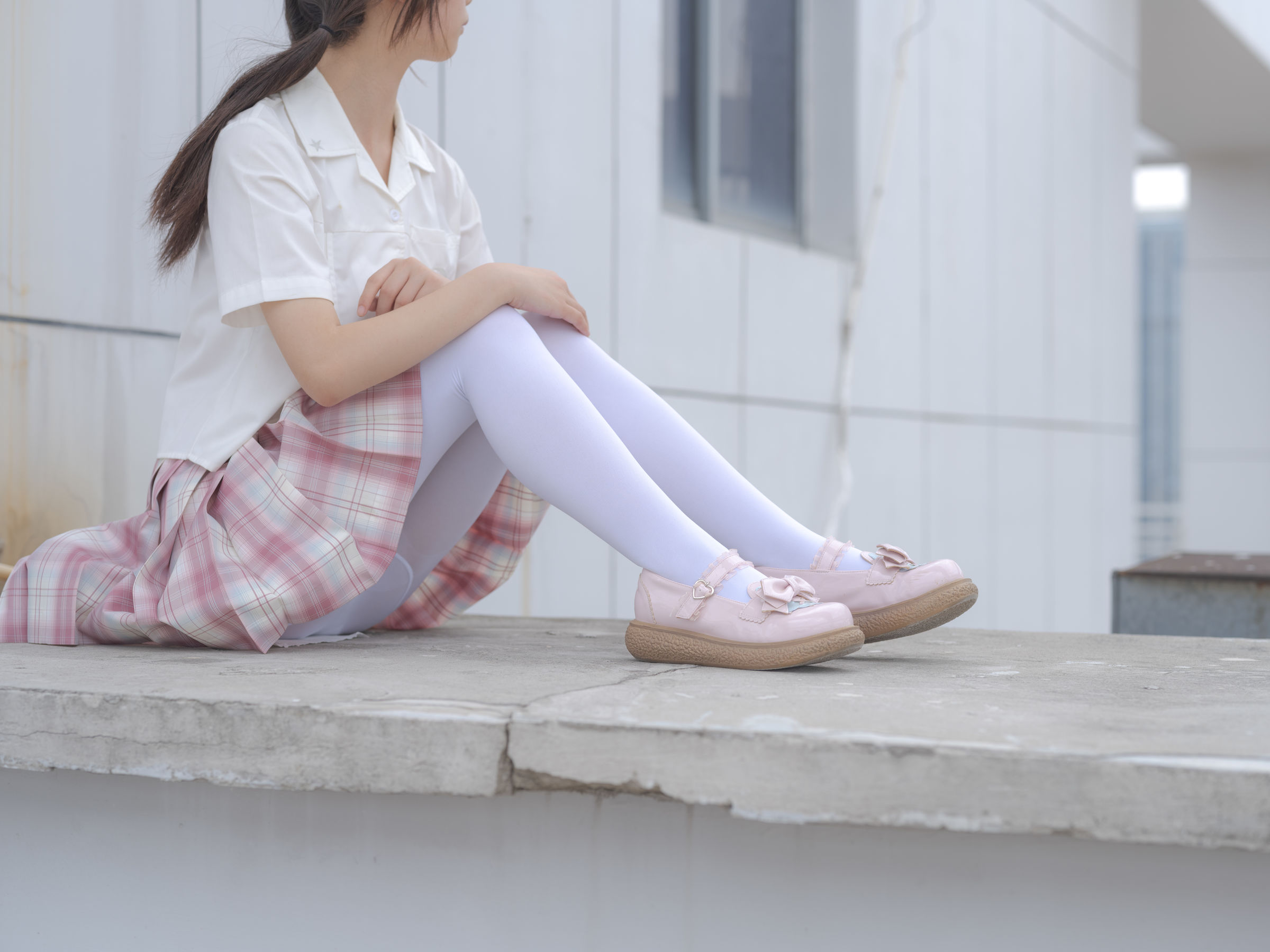 森萝财团写真 - 小圆 试拍 JKJK格子裙 80D  第13张
