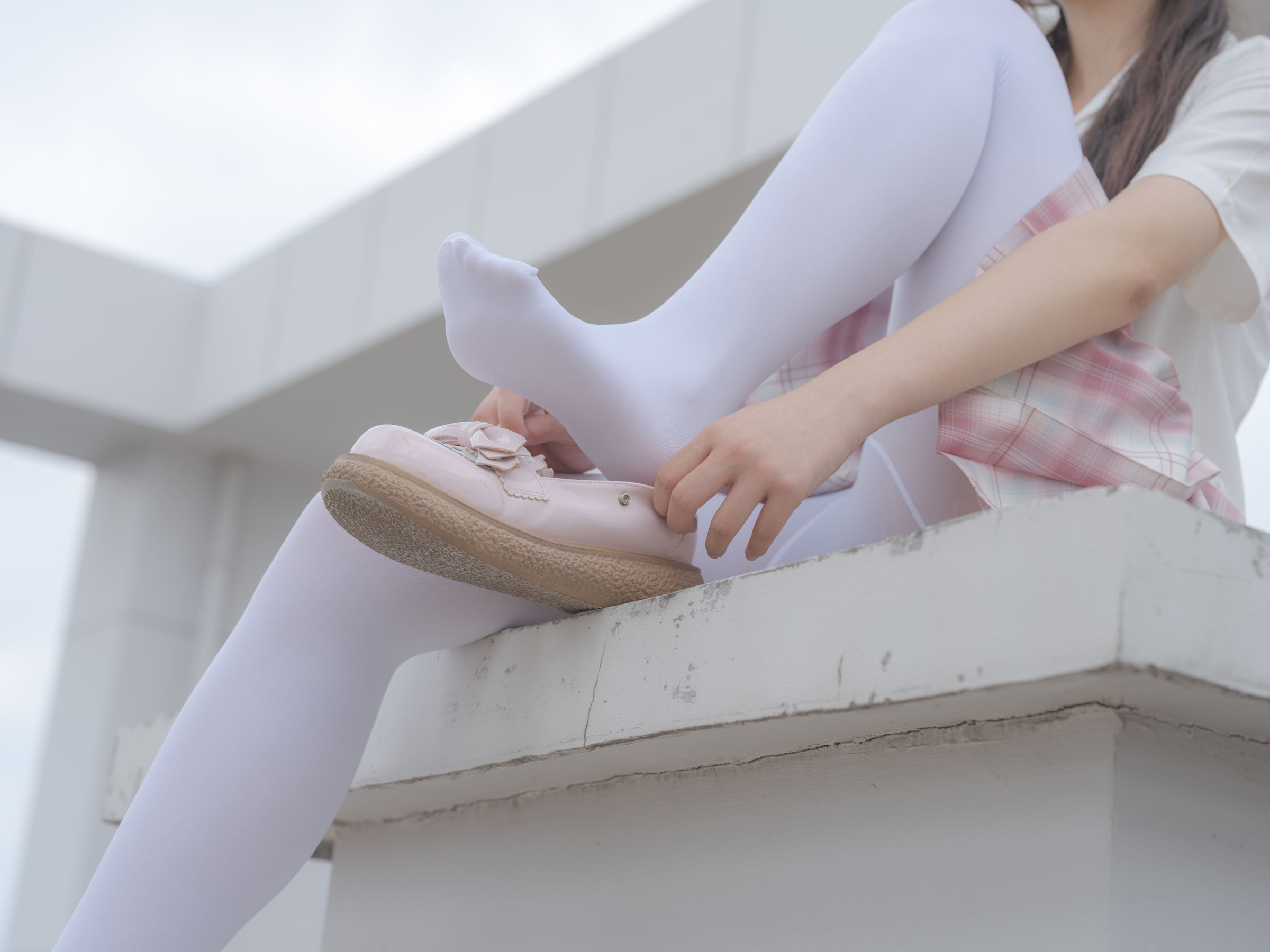 森萝财团写真 - 小圆 试拍 JKJK格子裙 80D  第22张