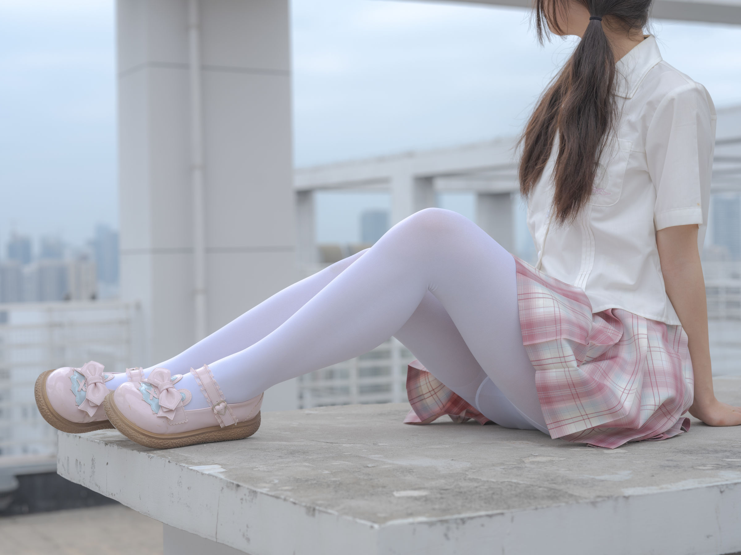森萝财团写真 - 小圆 试拍 JKJK格子裙 80D  第36张
