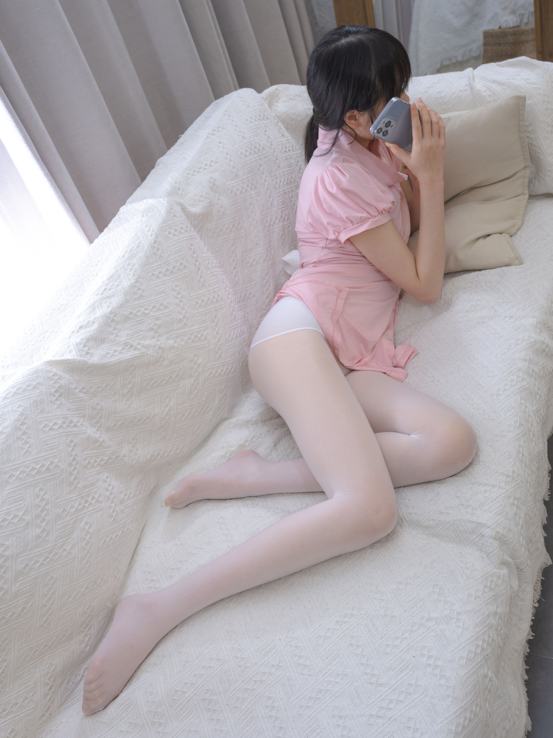 森萝财团写真 - Aika 白丝 10D 极细光滑丝袜  第47张