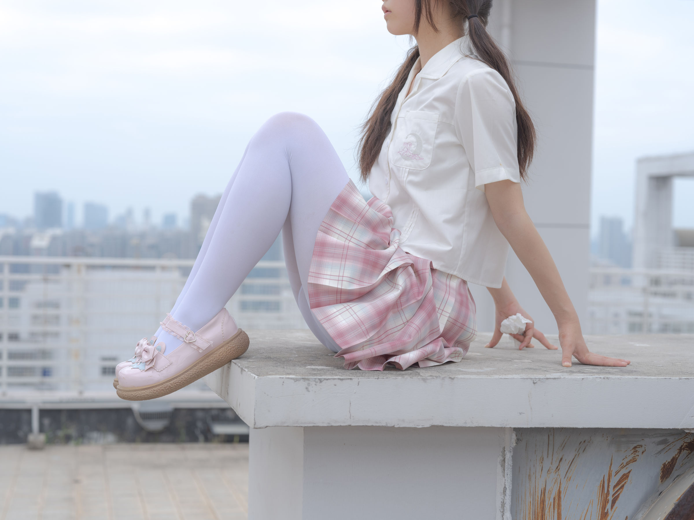 森萝财团写真 - 小圆 试拍 JKJK格子裙 80D  第17张