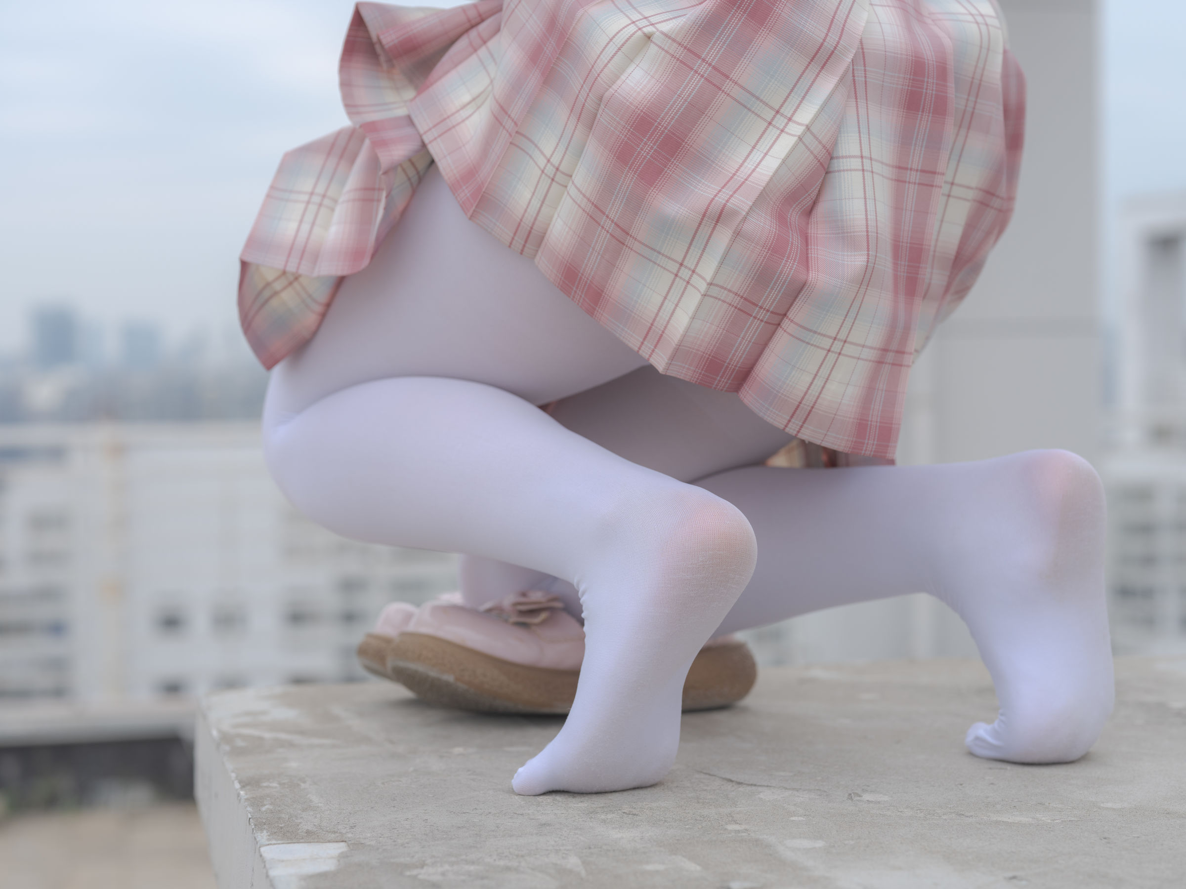 森萝财团写真 - 小圆 试拍 JKJK格子裙 80D  第46张