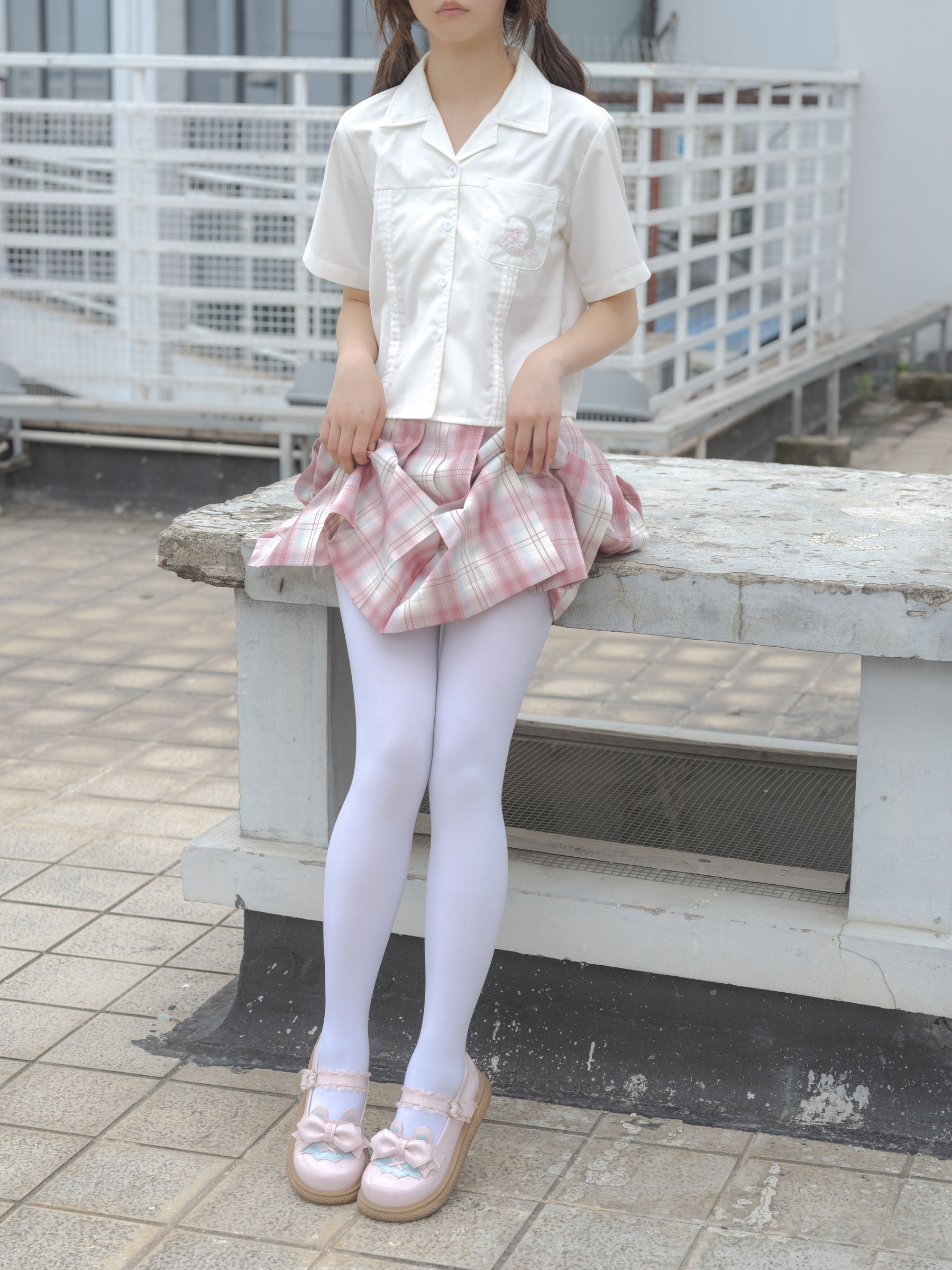 森萝财团写真 - 小圆 试拍 JKJK格子裙 80D  第66张
