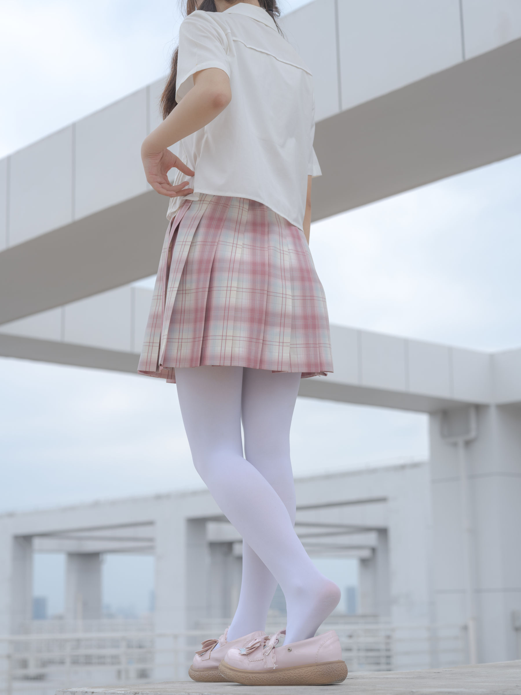 森萝财团写真 - 小圆 试拍 JKJK格子裙 80D  第32张