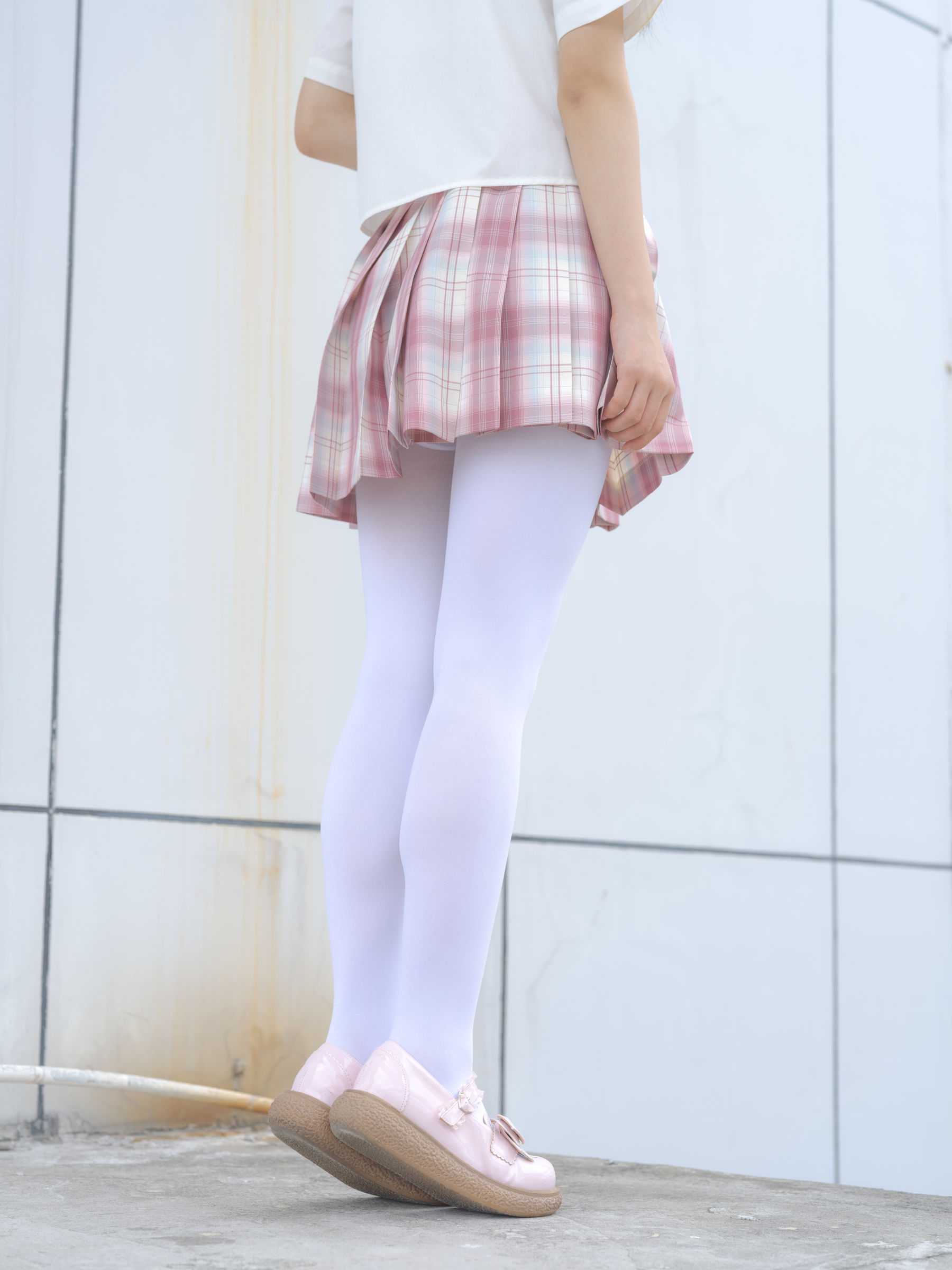 森萝财团写真 - 小圆 试拍 JKJK格子裙 80D  第4张