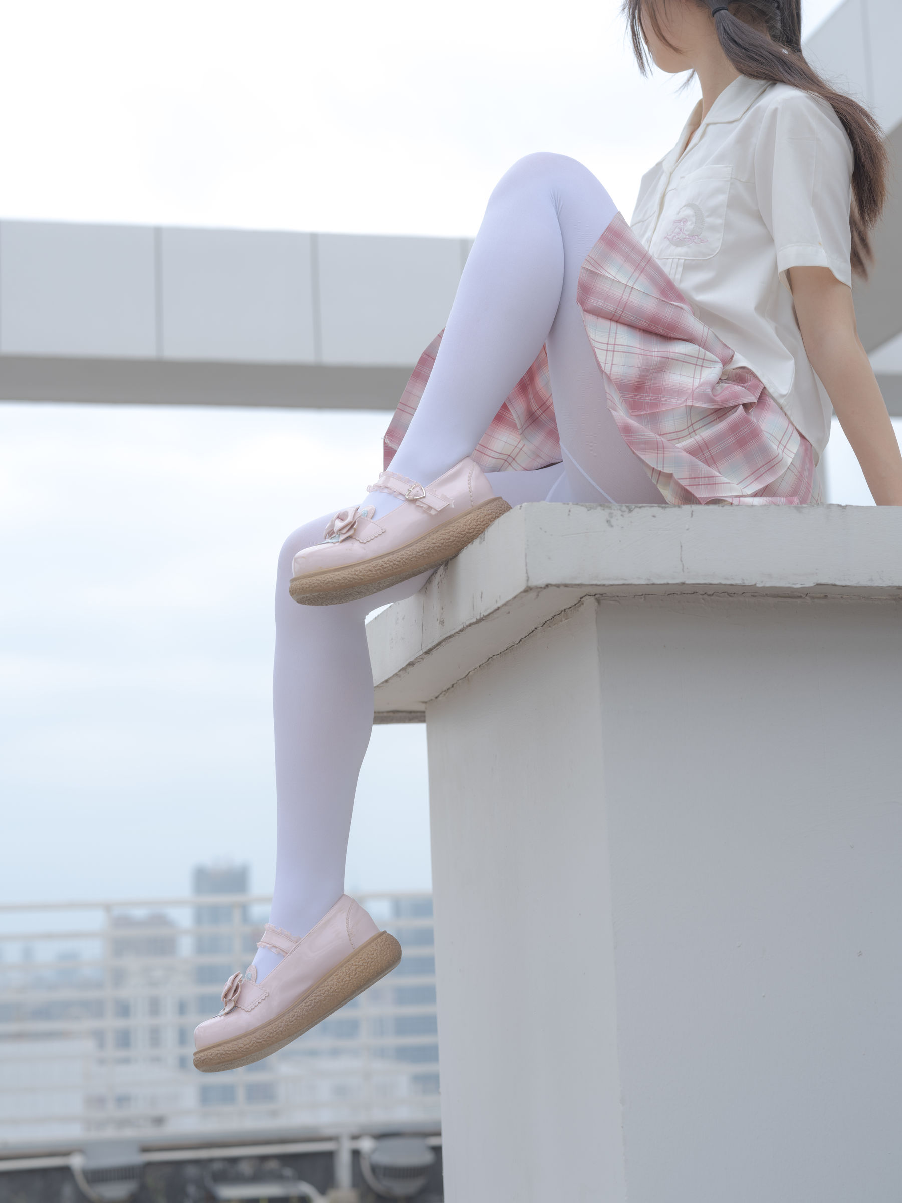 森萝财团写真 - 小圆 试拍 JKJK格子裙 80D  第15张