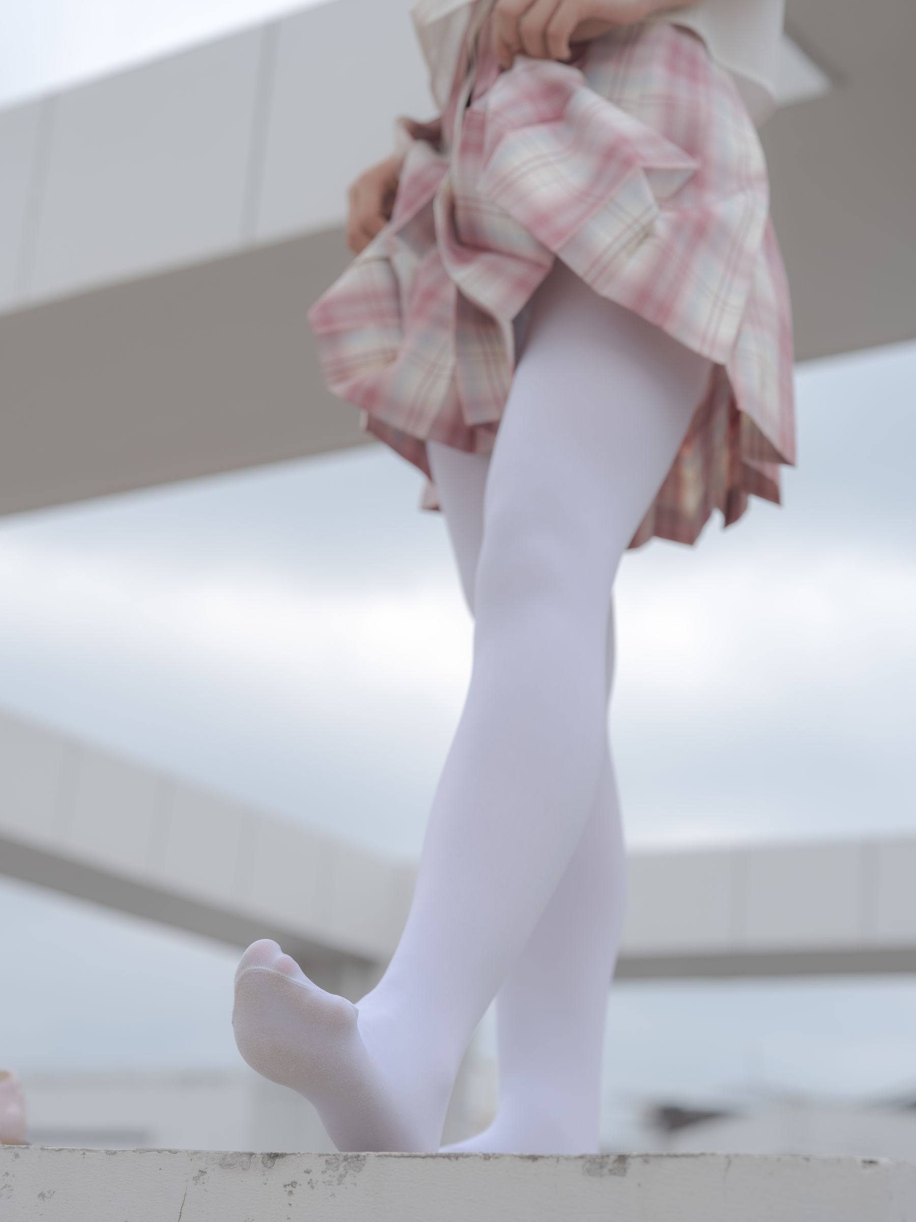 森萝财团写真 - 小圆 试拍 JKJK格子裙 80D  第49张
