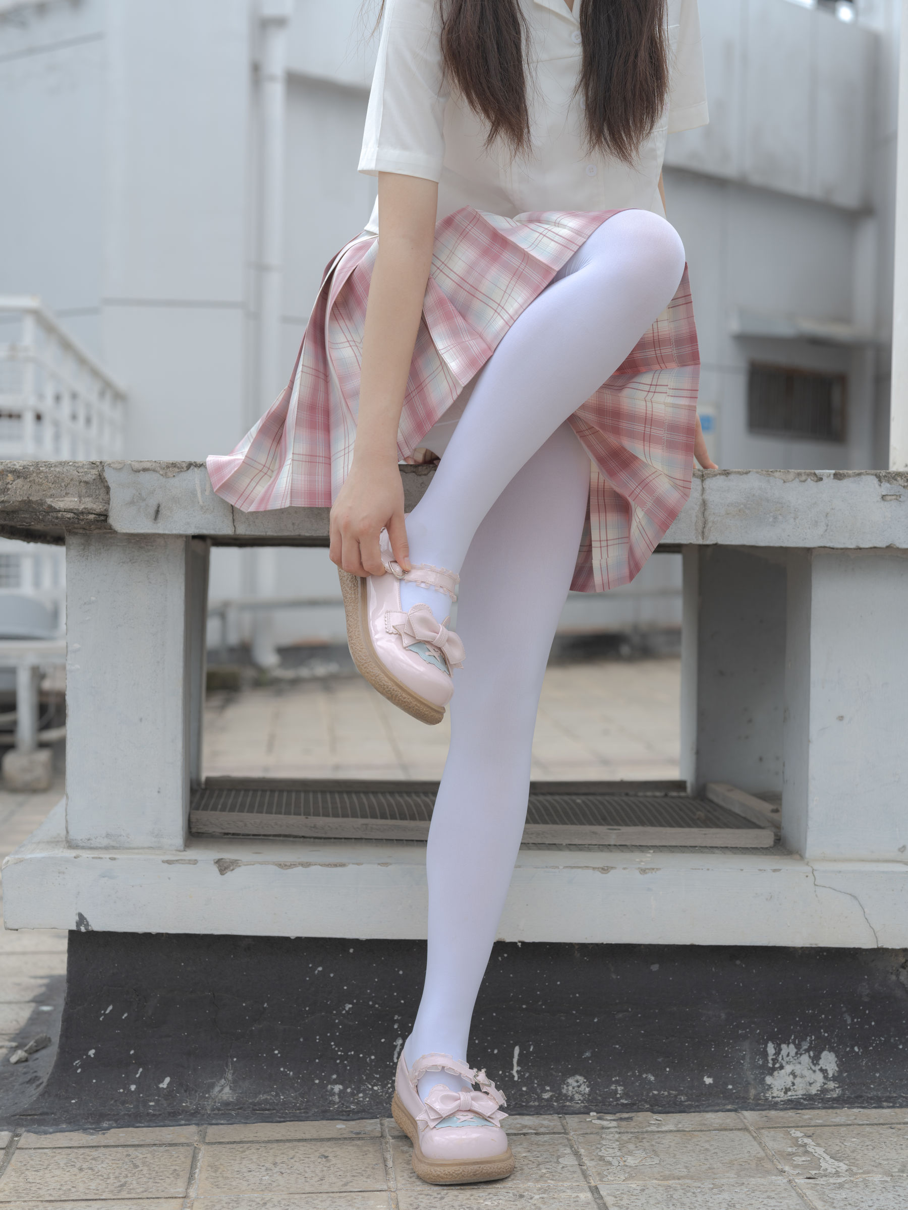 森萝财团写真 - 小圆 试拍 JKJK格子裙 80D  第67张