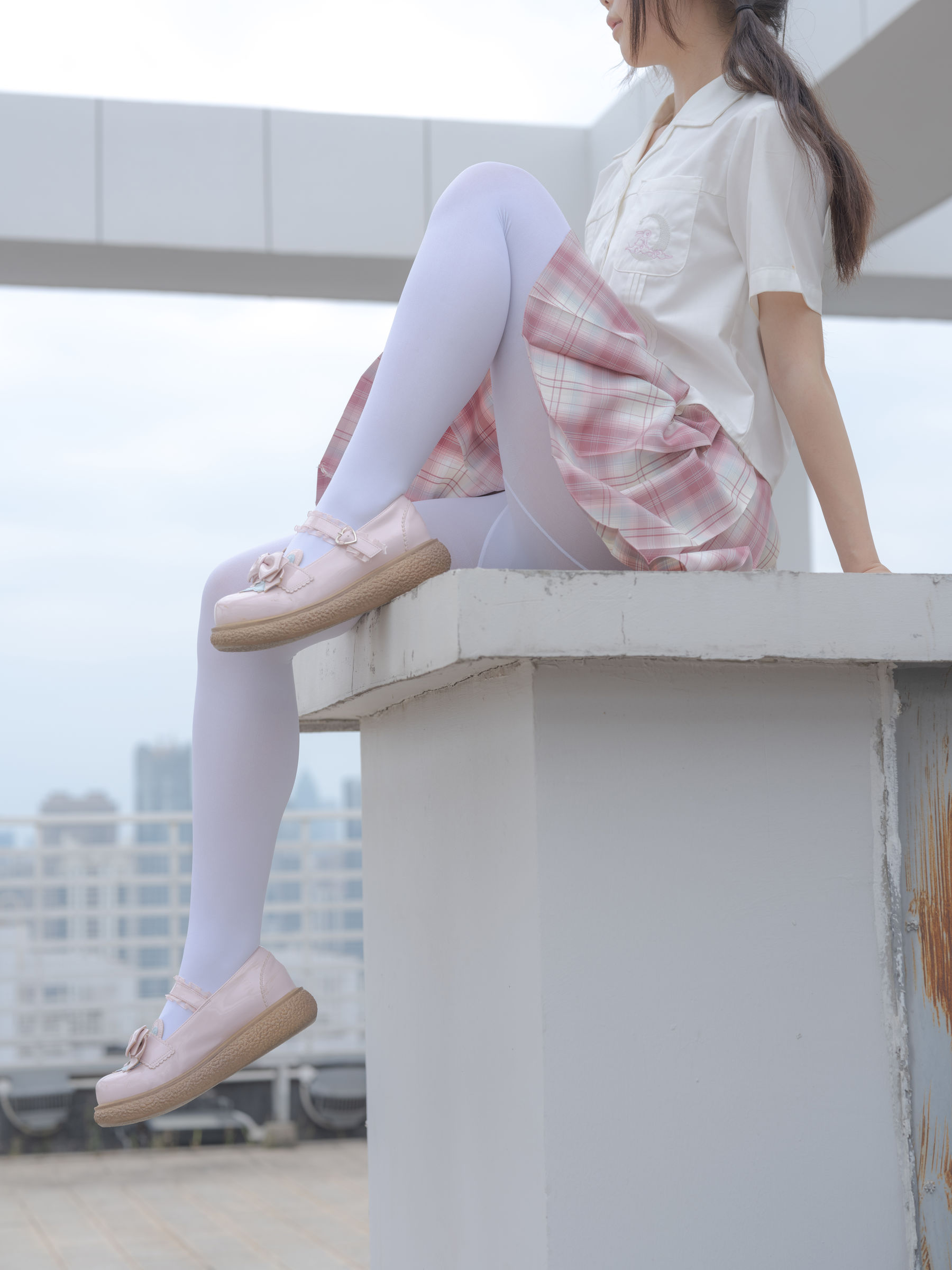 森萝财团写真 - 小圆 试拍 JKJK格子裙 80D  第16张