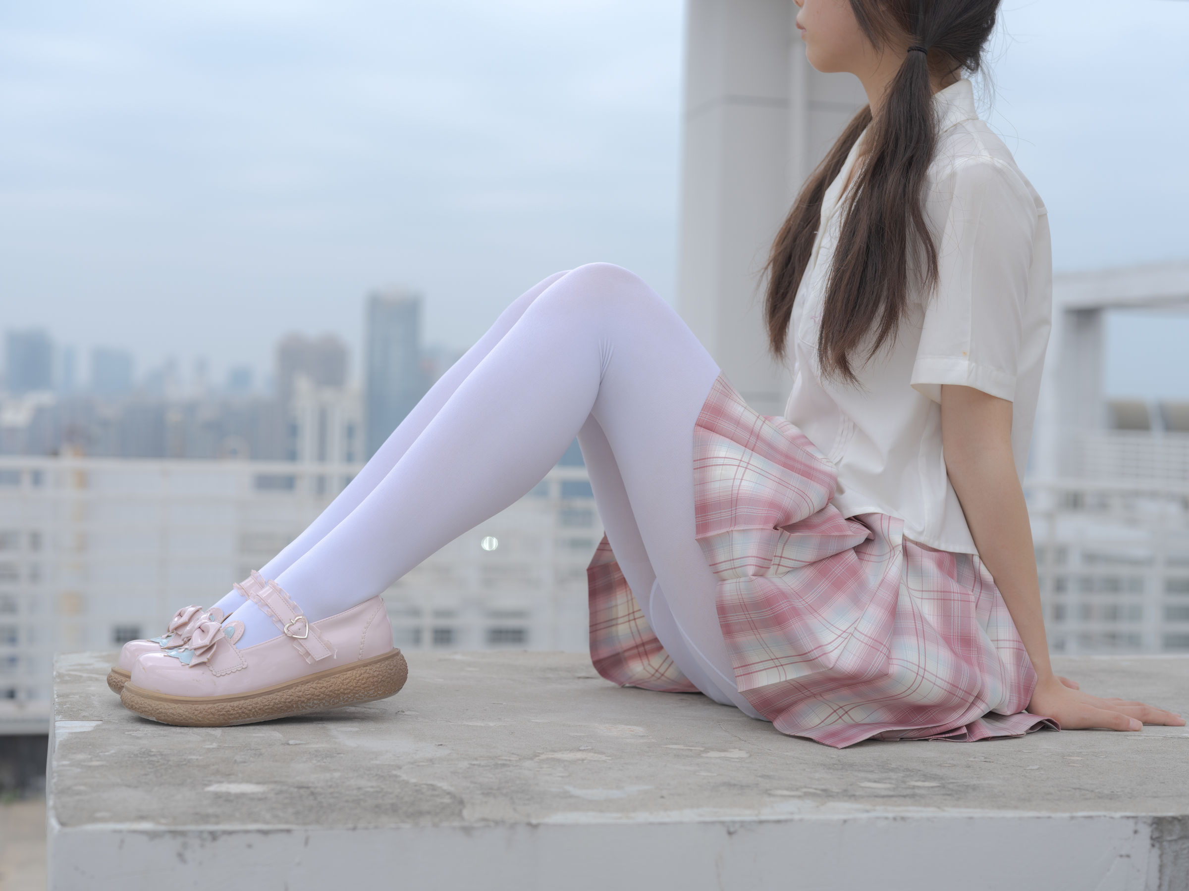 森萝财团写真 - 小圆 试拍 JKJK格子裙 80D  第37张