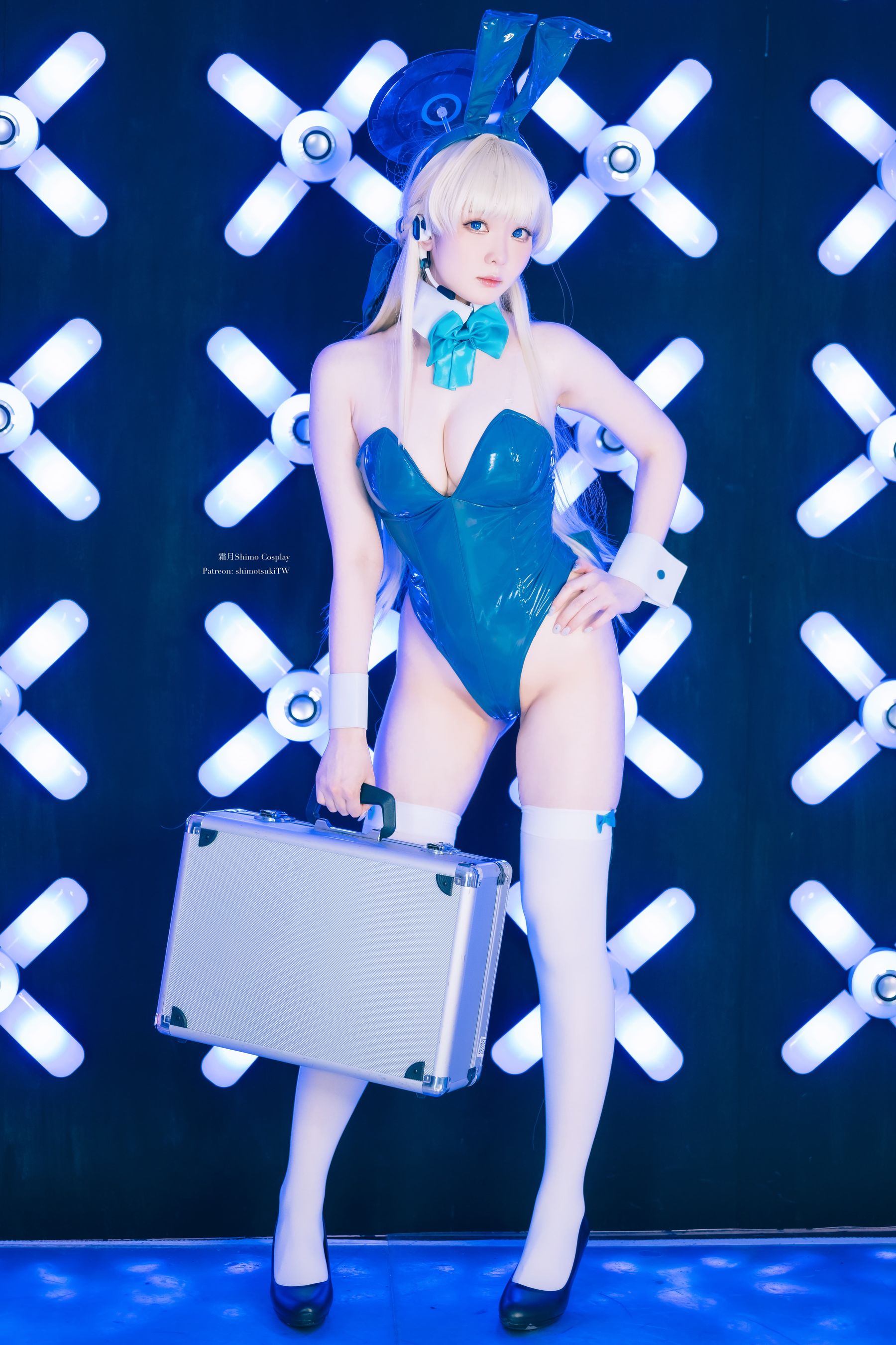 微博妹纸 霜月shimo - 蔚蓝档案 飞鸟马时 兔女郎