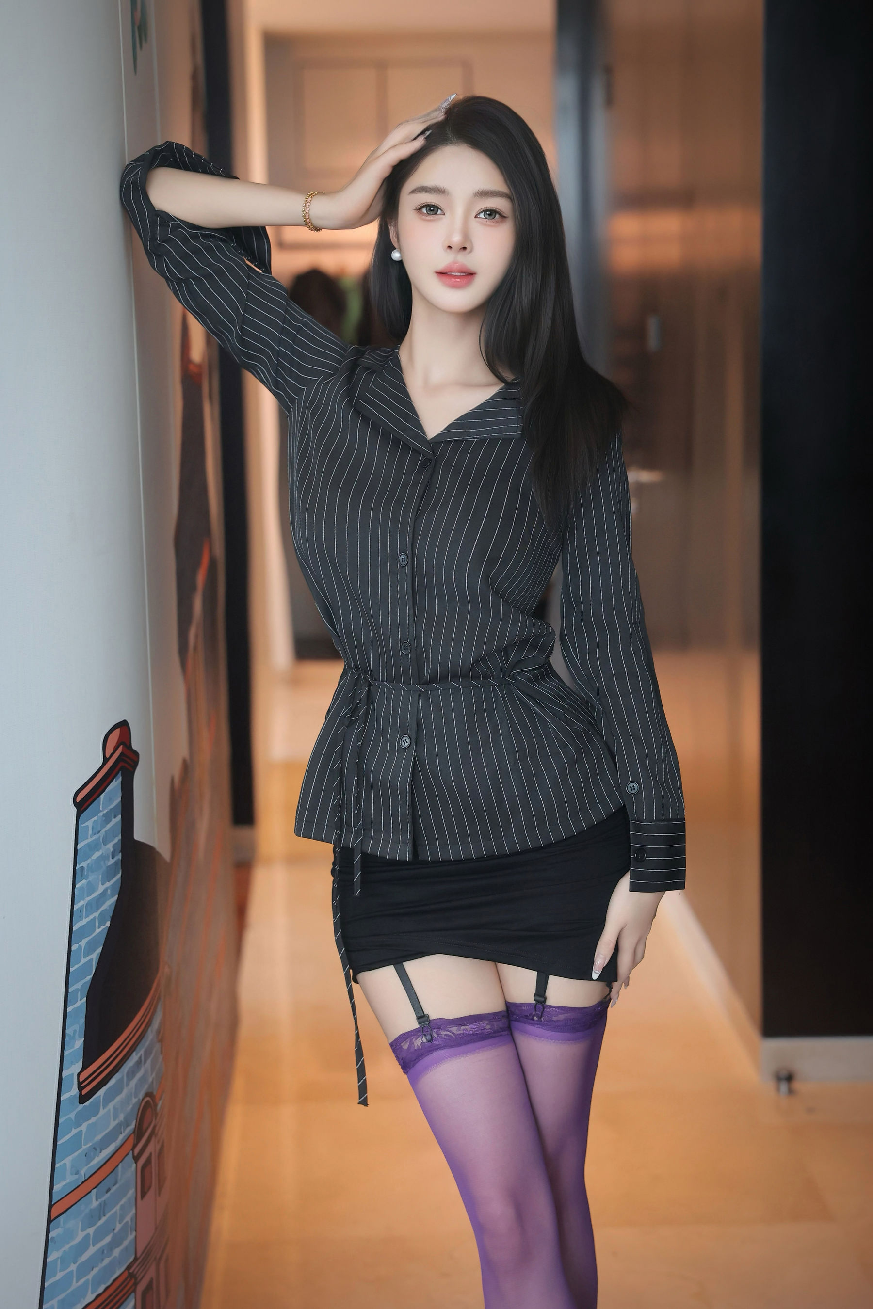 Candy糖糖 - 紫色丝袜