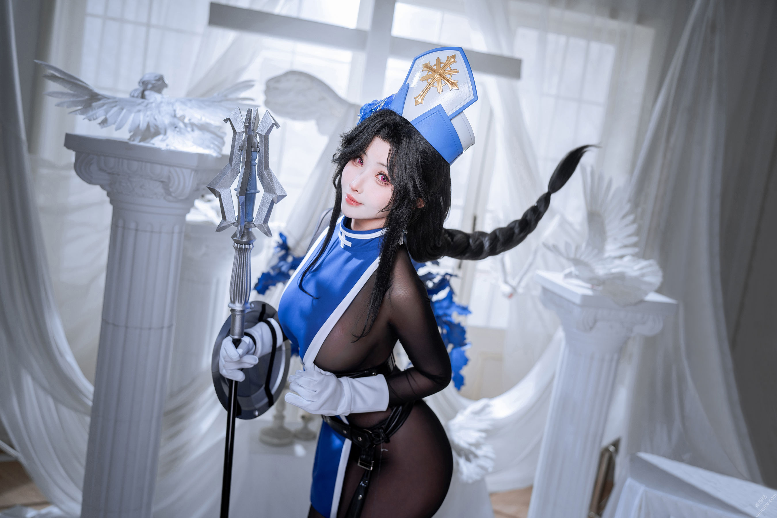 COS福利rioko凉凉子 - Nikke胜利女神 梅登冰玫瑰