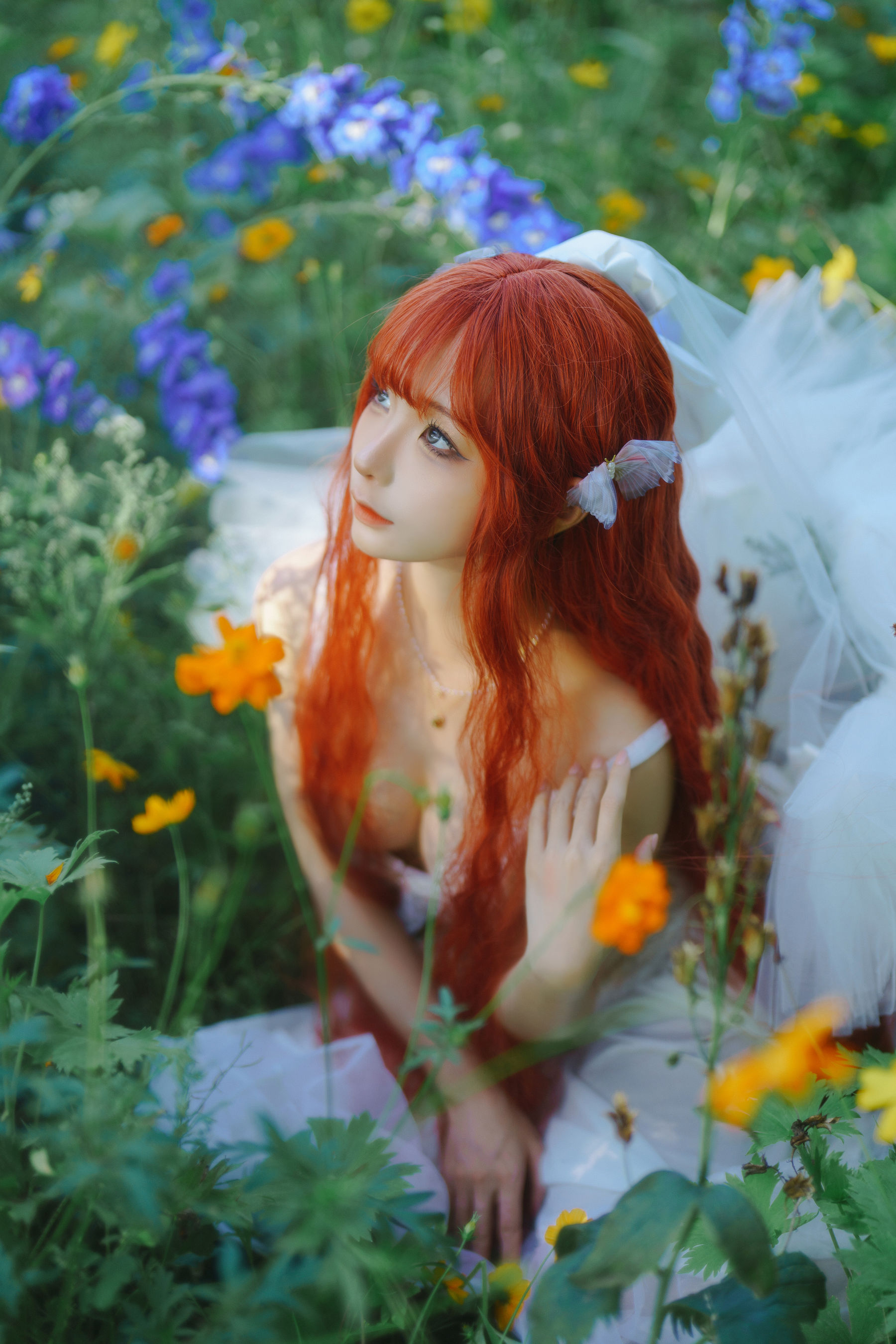动漫博主 蠢沫沫 - 花丛婚纱  第13张