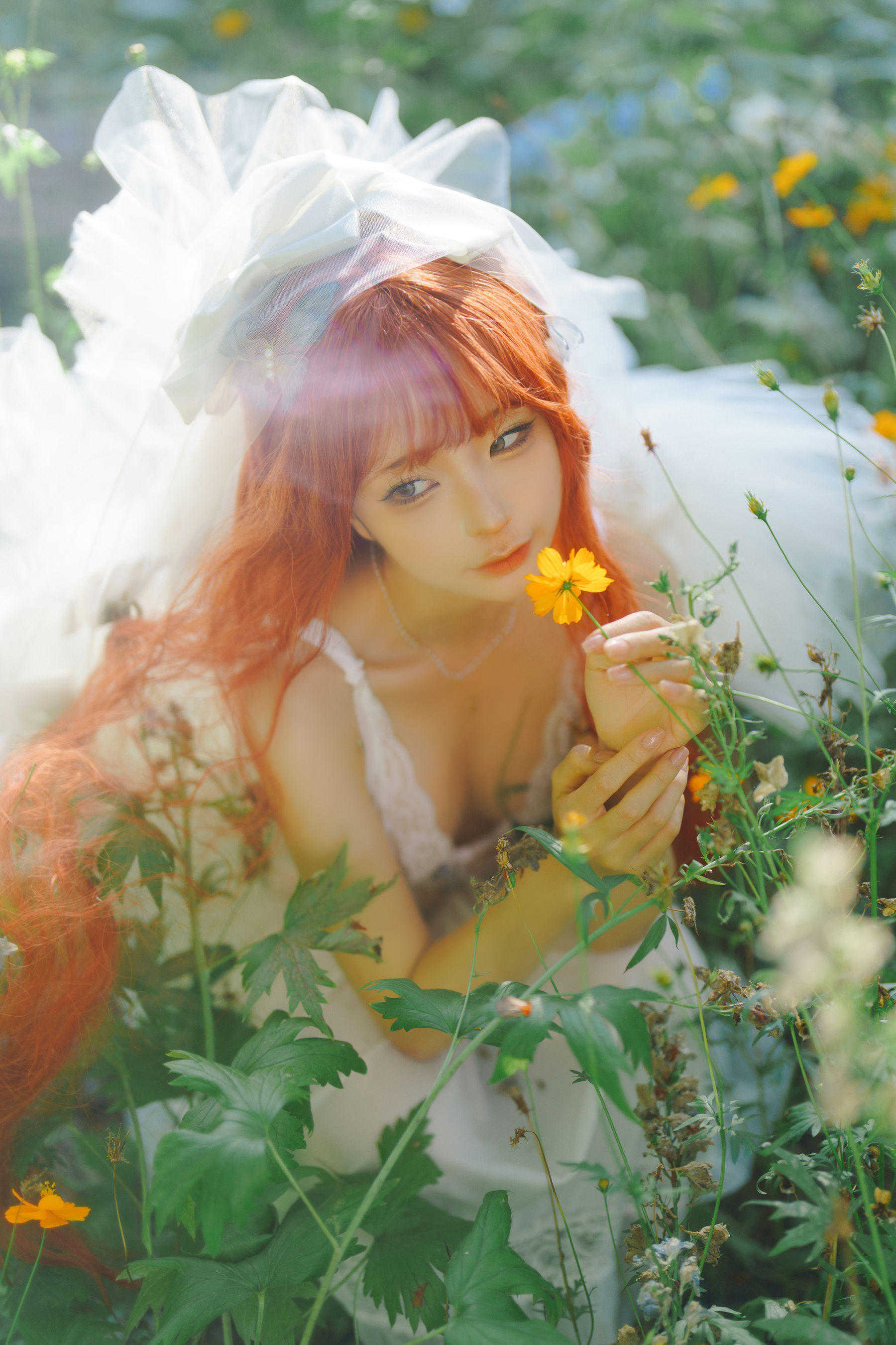 动漫博主 蠢沫沫 - 花丛婚纱  第4张