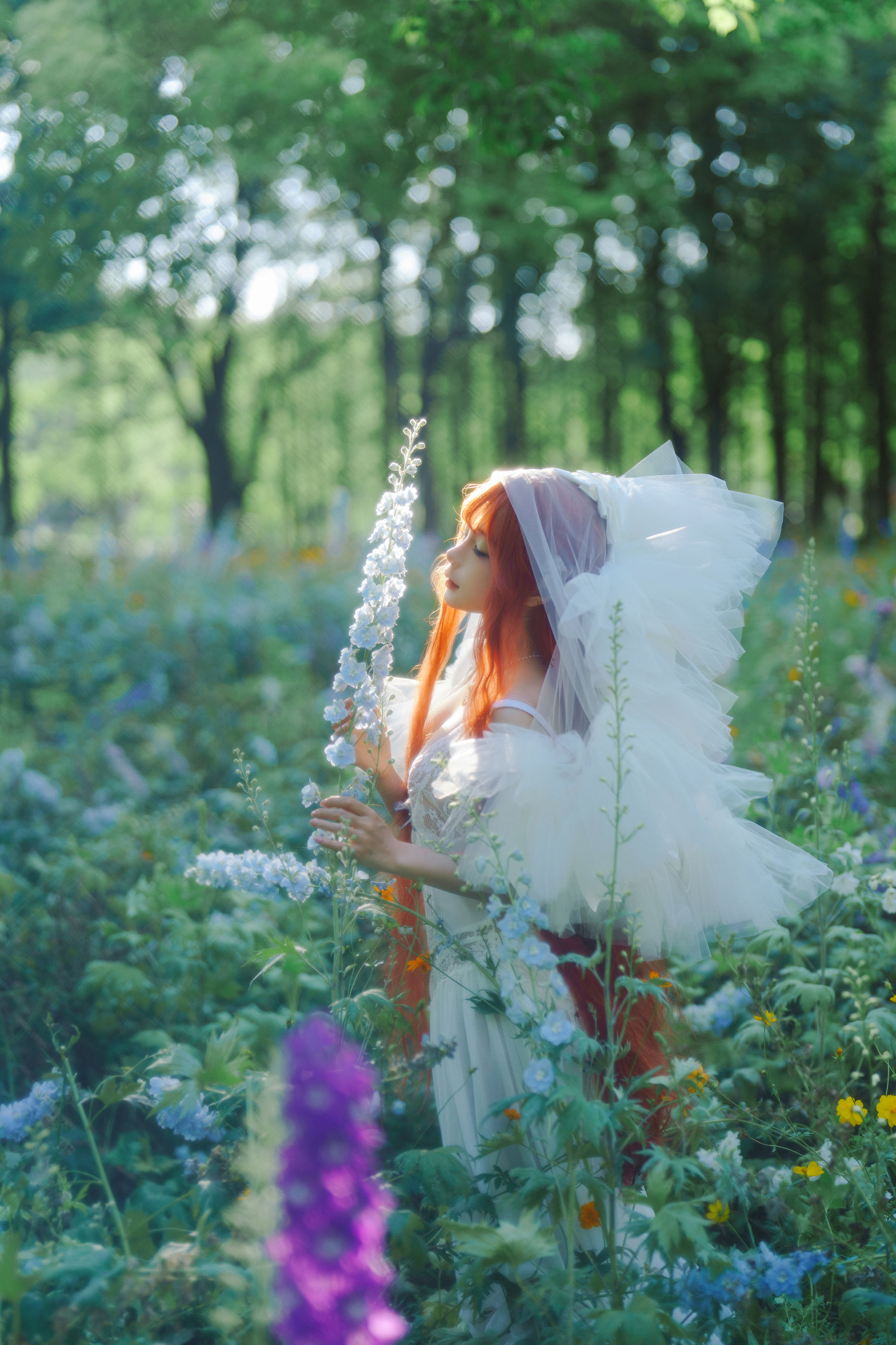 动漫博主 蠢沫沫 - 花丛婚纱  第9张